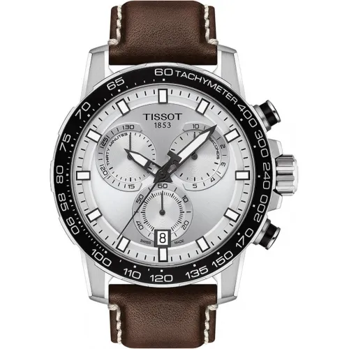 TISSOT SUPERTSPORT CHRONO  45,5 MM cuir marron