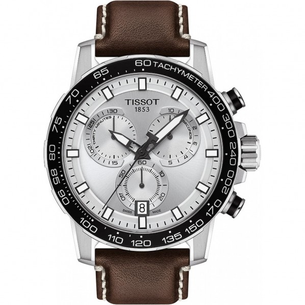 TISSOT SUPERTSPORT CHRONO  45,5 MM cuir marron