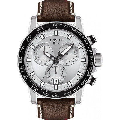 TISSOT SUPERTSPORT CHRONO  45,5 MM cuir marron