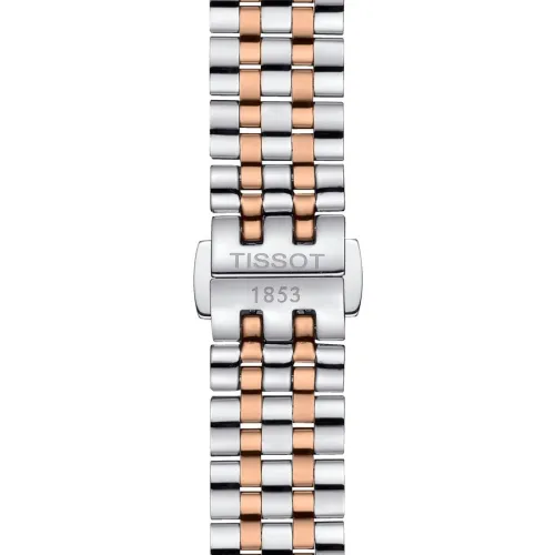 TISSOT CARSON PREMIUM AUTOMATIQUE LADY CADRAN ARGENTÉ BRACELET ACIER  BICOLORE  30 mm