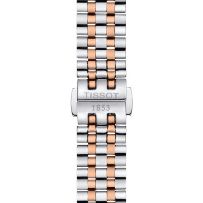 TISSOT CARSON PREMIUM AUTOMATIQUE LADY CADRAN ARGENTÉ BRACELET ACIER  BICOLORE  30 mm