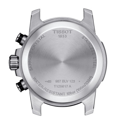 TISSOT T-SPORT SUPERSPORT CHRONO QUARTZ CADRAN NOIR BRACELET CUIR NOIR 45,5 MM