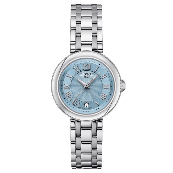 TISSOT BELLISSIMA SMALL LADY QUARTZ CADRAN BLEU BRACELET ACIER 26 MM