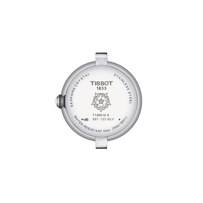 TISSOT BELLISSIMA SMALL LADY QUARTZ CADRAN BLEU BRACELET ACIER 26 MM