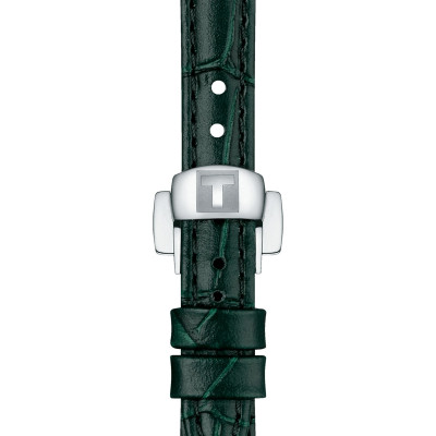 TISSOT BELLISSIMA SMALL LADY QUARTZ CADRAN NACRE BRACELET CUIR VERT 26 MM