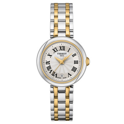 TISSOT SMALL LADY BELLISSIMA QUARTZ PVD OR JAUNE CADRAN BLANC 26 MM