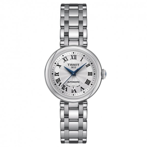 TISSOT BELLISSIMA AUTOMATIQUE CADRAN ARGENTÉ BRACELET ACIER 29 MM