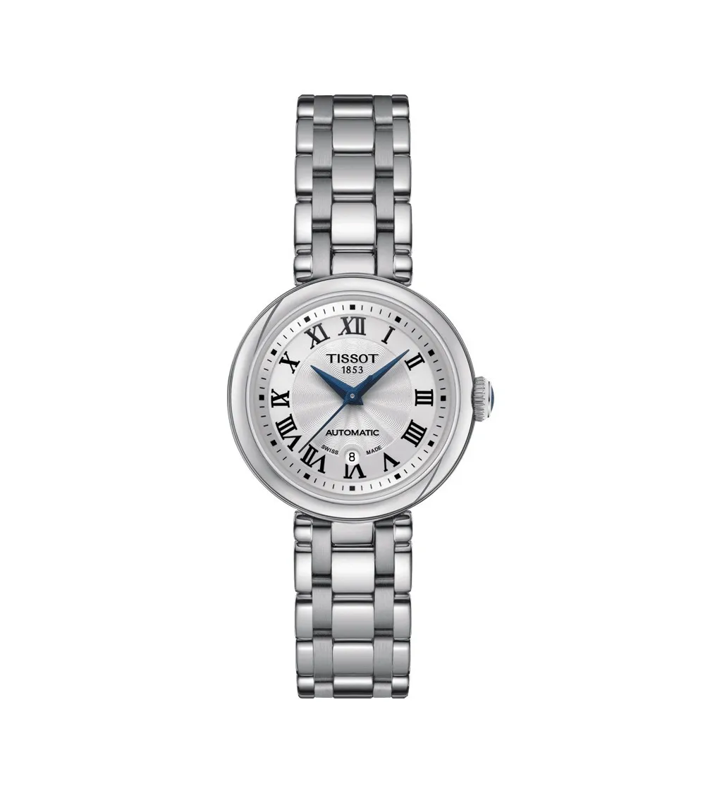 TISSOT BELLISSIMA AUTOMATIQUE CADRAN ARGENTÉ BRACELET ACIER 29 MM