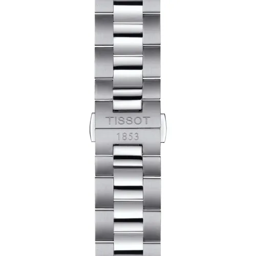 TISSOT T-CLASSIC GENTLEMAN QUARTZ CADRAN BLEU BRACELET ACIER 40 MM
