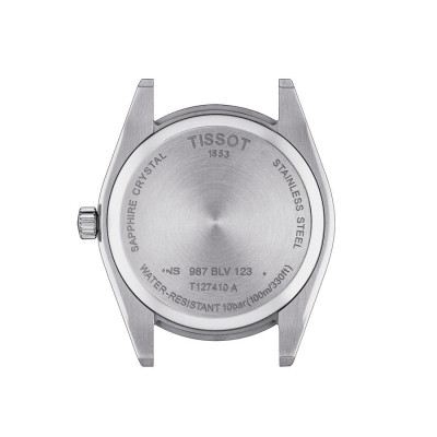 TISSOT T-CLASSIC GENTLMAN QUARTZ CADRAN NOIR BRACELET CUIR NOIR 40 MM