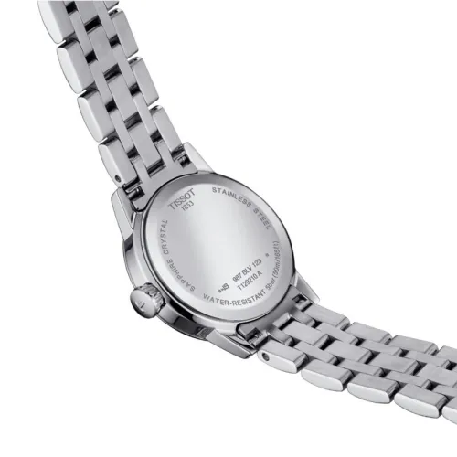 TISSOT T-CLASSIC DREAM LADY QUARTZ CADRAN BLANC BRACELET ACIER 28 MM