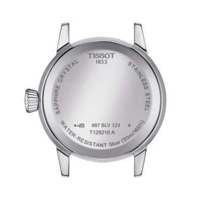 TISSOT CLASSIC DREAM LADY QUARTZ CADRAN NACRE BRACELET CUIR BEIGE 28 MM