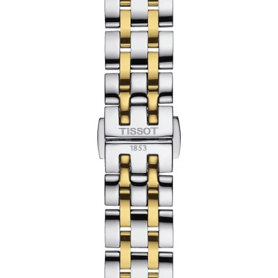 TISSOT CLASSIC DREAM LADY QUARTZ LUNETTE COULEUR OR JAUNE CADRAN ARGENTÉ 28 MM