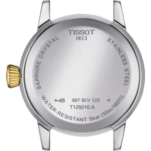 TISSOT T-CLASSIC DREAM LADY QUARTZ PVD DORÉ BRACELET ACIER BICOLORE 28 MM