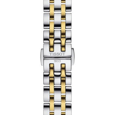 TISSOT T-CLASSIC DREAM LADY QUARTZ PVD DORÉ BRACELET ACIER BICOLORE 28 MM