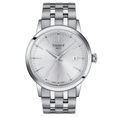 TISSOT CLASSIC DREAM QUARTZ CADRAN ARGENTÉ BRACELET ACIER 42 MM