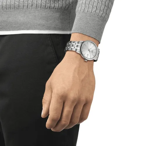 TISSOT CLASSIC DREAM QUARTZ CADRAN ARGENTÉ BRACELET ACIER 42 MM