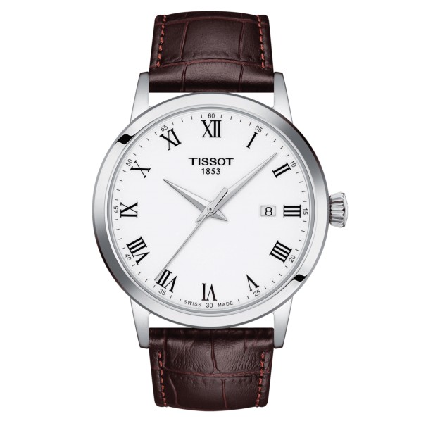 TISSOT T-CLASSIC DREAM SWISSMATIC BRACELET CUIR 42 MM