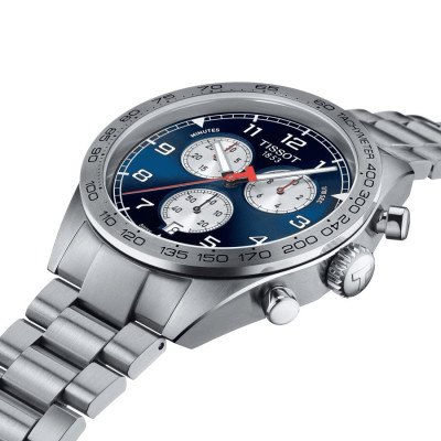 TISSOT PRS 516 CHRONOGRAPHE QUARTZ CADRAN BRACELET ACIER 45 MM