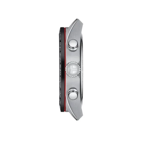 TISSOT PRS 516 CHRONOGRAPHE QUARTZ CADRAN BRACELET CUIR 45 MM