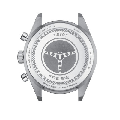 TISSOT PRS 516 CHRONOGRAPHE QUARTZ CADRAN BRACELET CUIR 45 MM