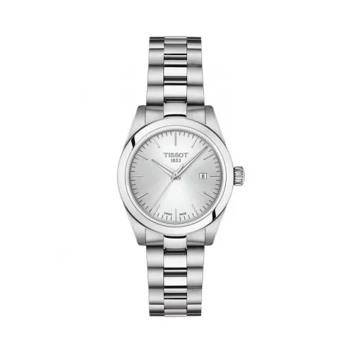 TISSOT T-MY LADY QUARTZ CADRAN GRIS BRACELET ACIER ET CUIR 29,3 MM