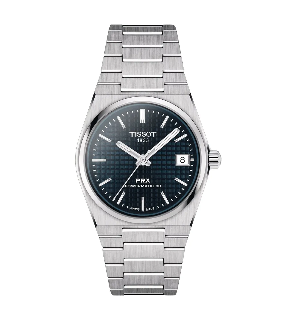 TISSOT PRX 35 MM POWERMATIC 80 AUTOMATIQUE  CADRAN BLEU