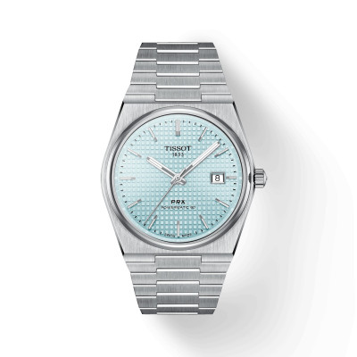 TISSOT PRX 40 MM POWERMATIC 80 AUTOMATIQUE CADRAN BLEU CLAIR