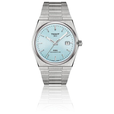 TISSOT PRX 40 MM POWERMATIC 80 AUTOMATIQUE CADRAN BLEU CLAIR