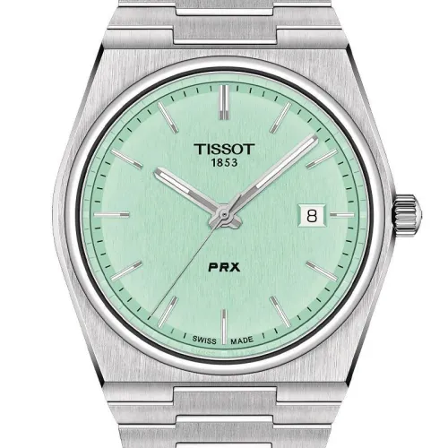 TISSOT PRX VERT CLAIRE BRACELET ACIER QUARTZ 40 mm