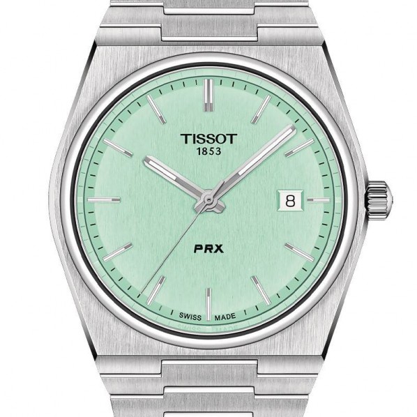 TISSOT PRX VERT CLAIRE BRACELET ACIER QUARTZ 40 mm