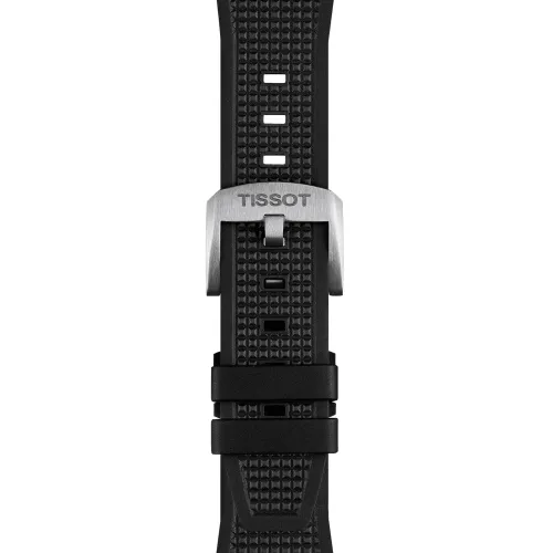 TISSOT PRX CADRAN NOIR QUARTZ BRACELET CAOUTCHOUC NOIR 40 MM