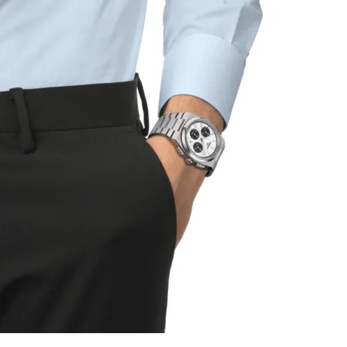 TISSOT PRX AUTOMATIQUE CHRONOGRAPHE CADRAN GRIS 42 MM