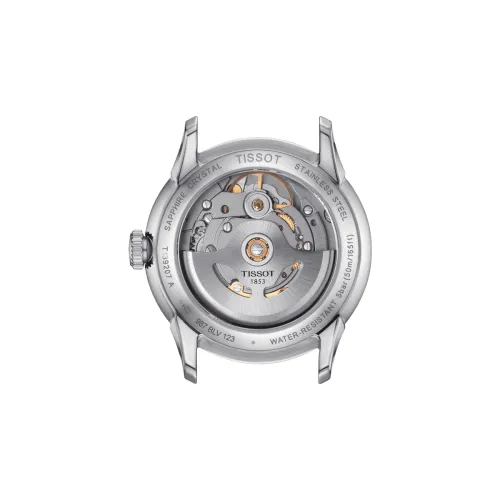 TISSOT T-CLASSIC CHEMIN DES TOURELLES POWERMATIC 80 CADRAN BLEU  BRACELET ACIER 34 MM