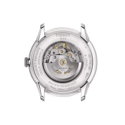 TISSOT T-CLASSIC CHEMIN DES TOURELLES POWERMATIC 80 CADRAN VERT BRACELET ACIER 42 MM