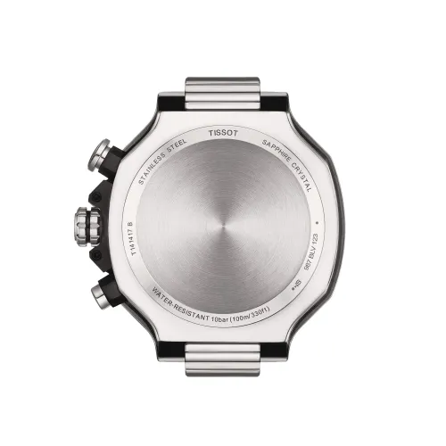 TISSOT T-SPORT T-RACE CHRONOGRAPHE QUARTZ CADRAN BLEU BRACELET ACIER 45 MM