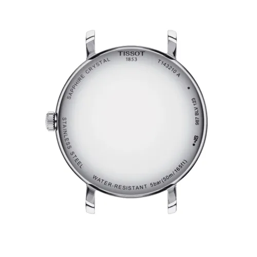 TISSOT T-CLASSIC EVERYTIME LADY QUARTZ CADRAN ARGENTÉ BRACELET ACIER 34 MM