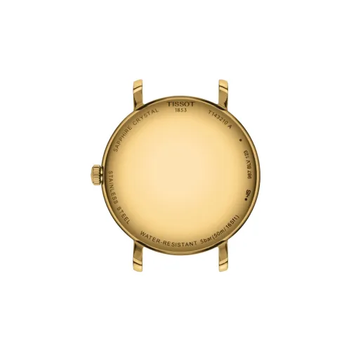 TISSOT T-CLASSIC EVERYTIME LADY QUARTZ CADRAN CHAMPAGNE  BRACELET DORÉ  34 MM