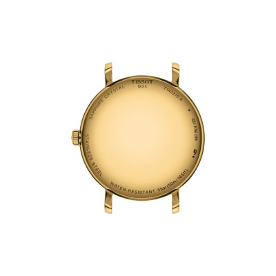 TISSOT T-CLASSIC EVERYTIME LADY QUARTZ CADRAN CHAMPAGNE  BRACELET DORÉ  34 MM