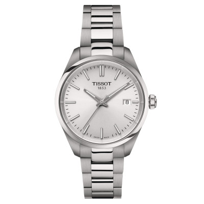TISSOT T-CLASSIC PR100 QUARTZ CADRAN ARGENTÉ BRACELET ACIER  34 MM