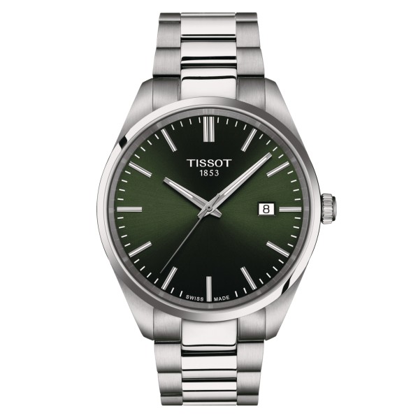 TISSOT T-CLASSIC PR100 QUARTZ CADRAN VERT BRACELET ACIER 40 MM