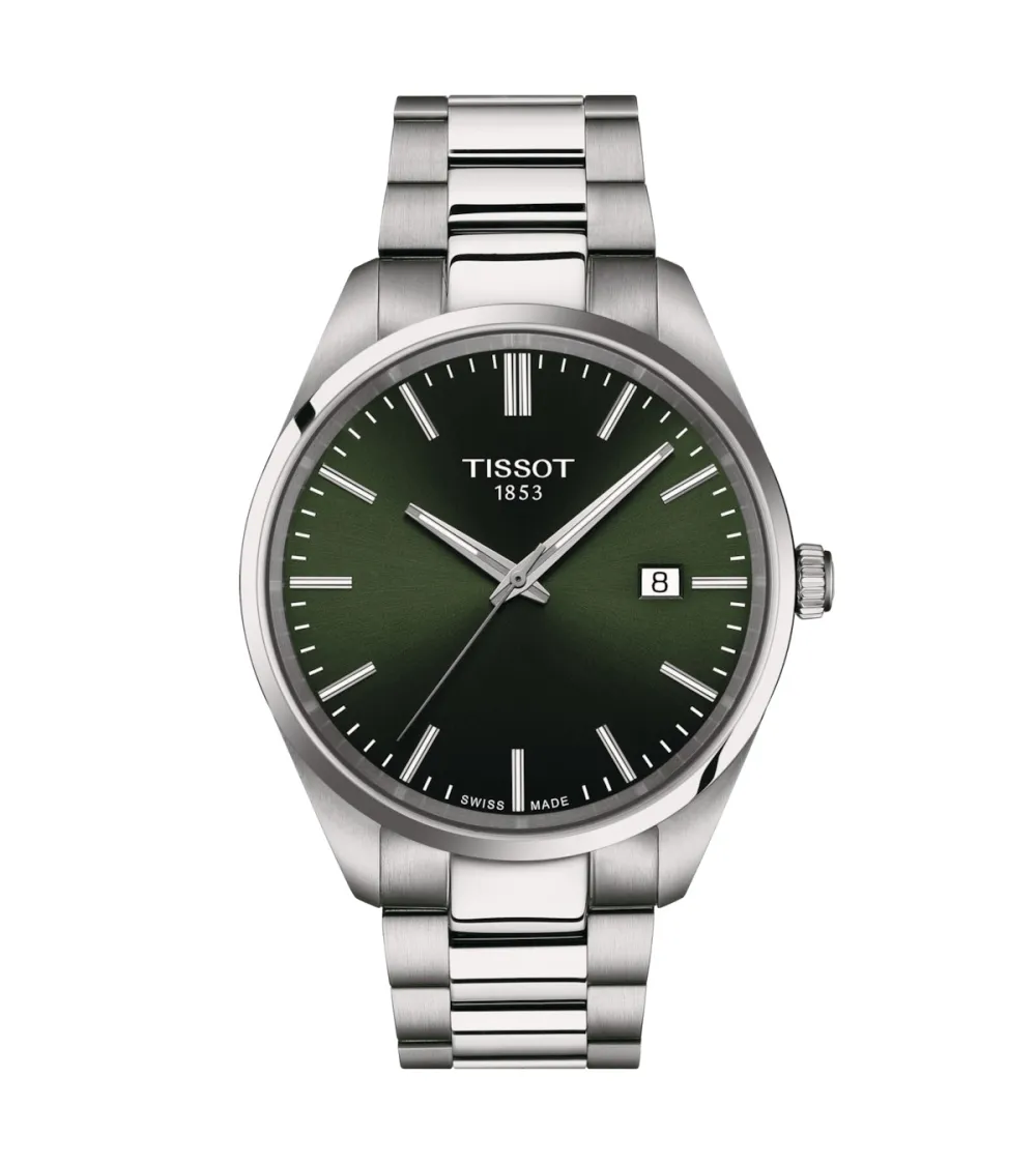 TISSOT T-CLASSIC PR100 QUARTZ CADRAN VERT BRACELET ACIER 40 MM