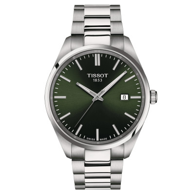 TISSOT T-CLASSIC PR100 QUARTZ CADRAN VERT BRACELET ACIER 40 MM