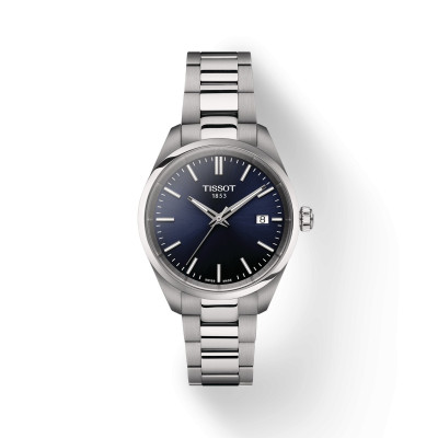 TISSOT T-CLASSIC PR100 QUARTZ CADRAN BLEU SOLEILLÉ BRACELET ACIER 40 MM