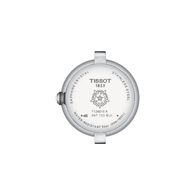 TISSOT BELLISSIMA AUTOMATIQUE CADRAN NACRE 47 DIAMANTS BRACELET ACIER 26 MM
