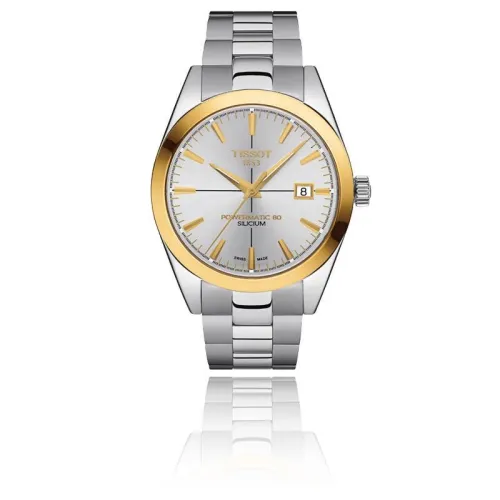 TISSOT GENTLEMAN POWERMATIC 80 SILICIUM LUNETTE EN OR JAUNE 18K