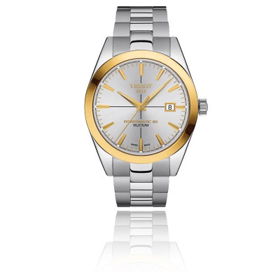 TISSOT GENTLEMAN POWERMATIC 80 SILICIUM LUNETTE EN OR JAUNE 18K