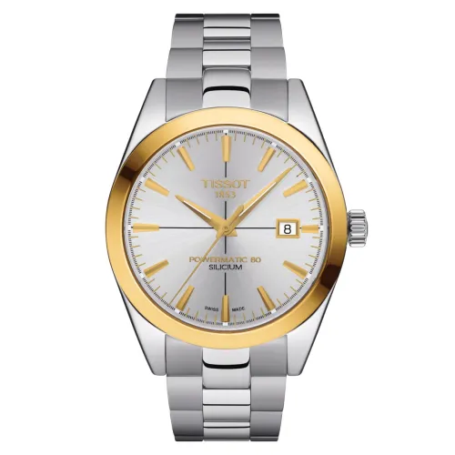 TISSOT GENTLEMAN POWERMATIC 80 SILICIUM LUNETTE EN OR JAUNE 18K