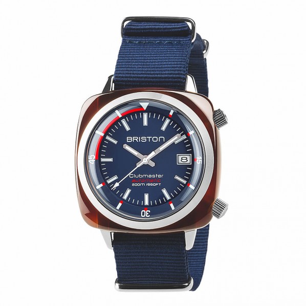 BRISTON CLUBMASTER DIVER ACÉTATE – BLEU MARINE