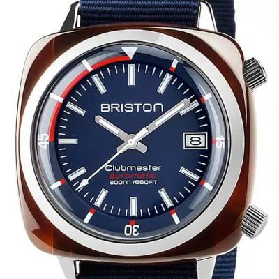 BRISTON CLUBMASTER DIVER ACÉTATE – BLEU MARINE